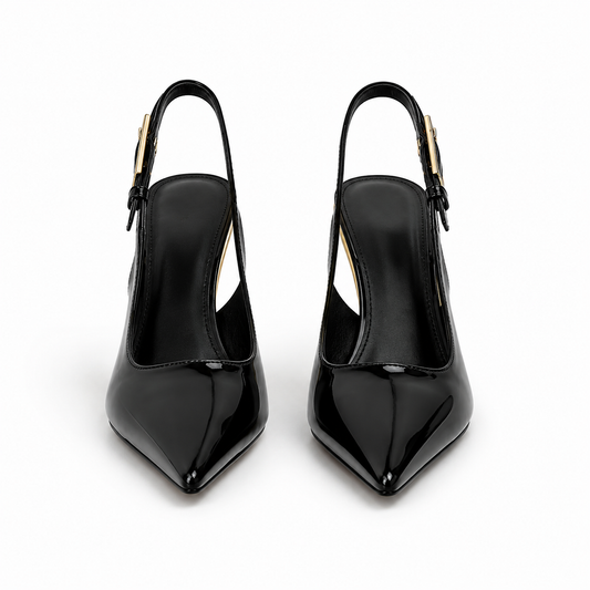 Gold Slingbacks