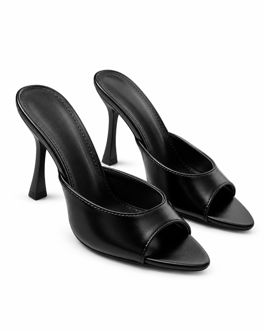 Sandalias mule de tacón