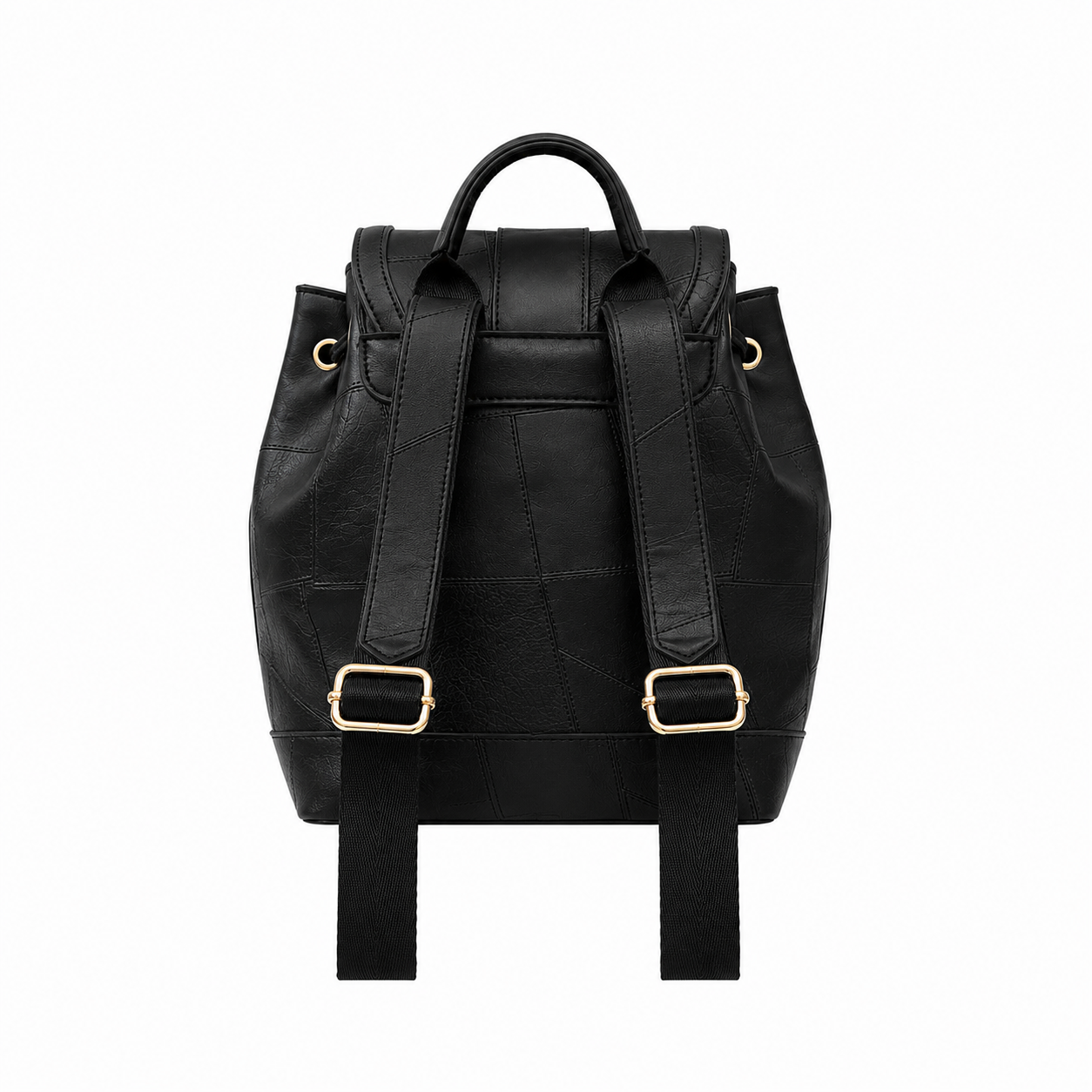 Mochila con detalles dorados