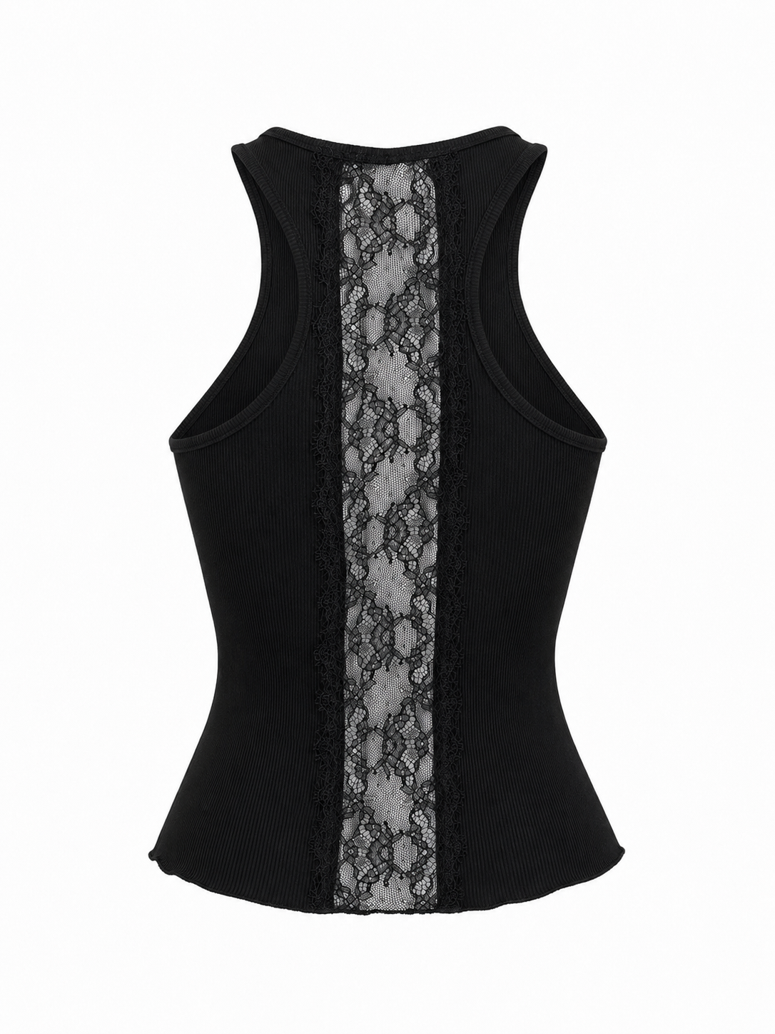 Camiseta con detalle de encaje